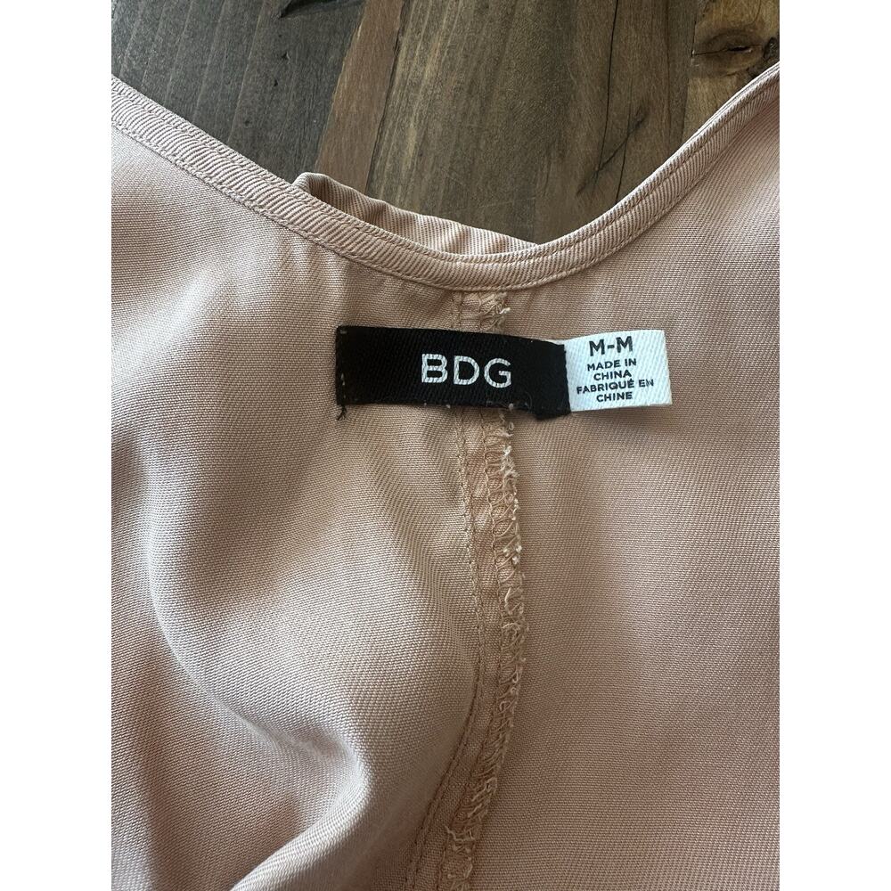 BDG Urban Outfitters Peach Button Women's Romper Shorts Overalls Size Medium - Picture 10 of 14